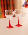 Kırmızı su kadehi 3lü set