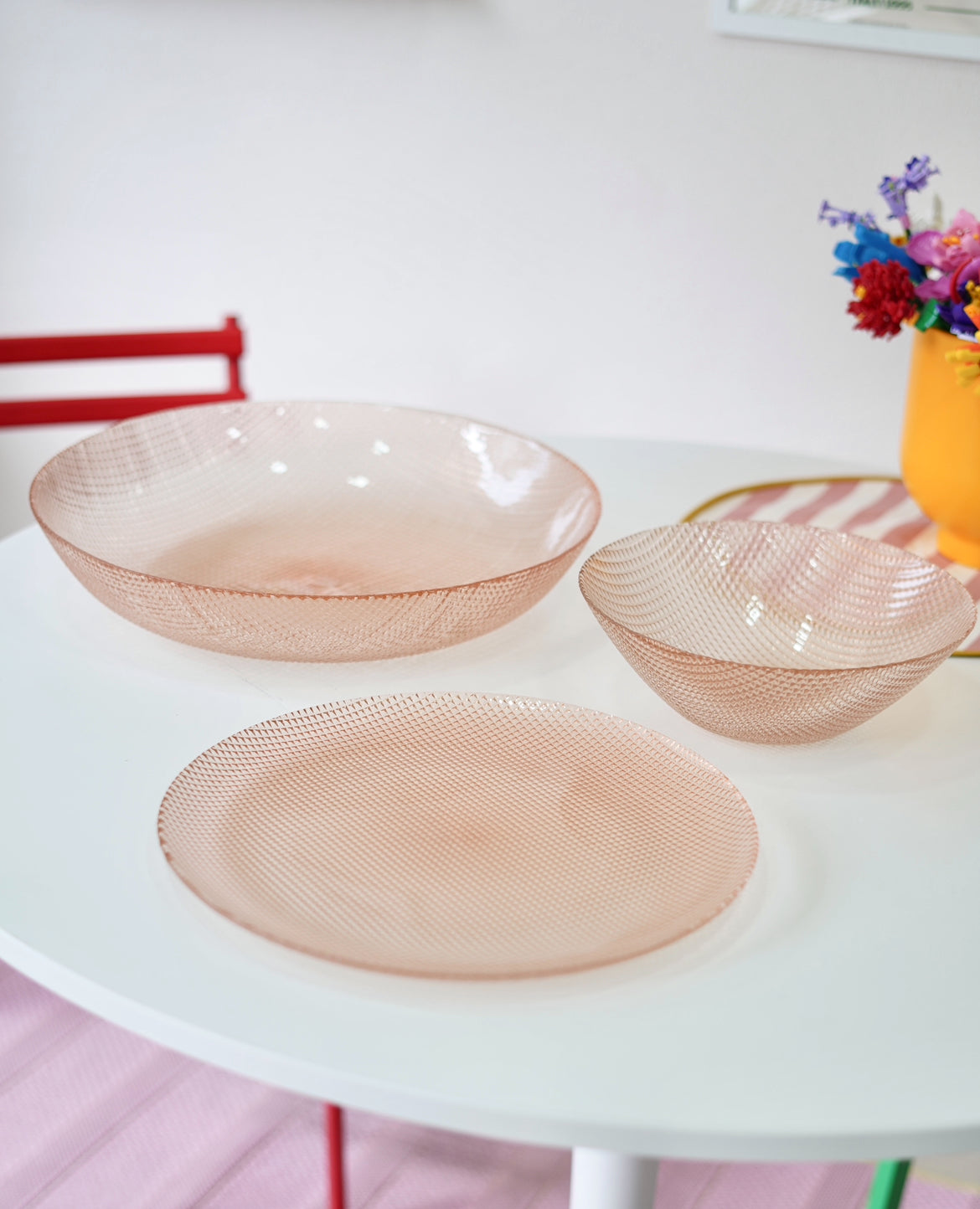 kabartma detaylı 4lü set