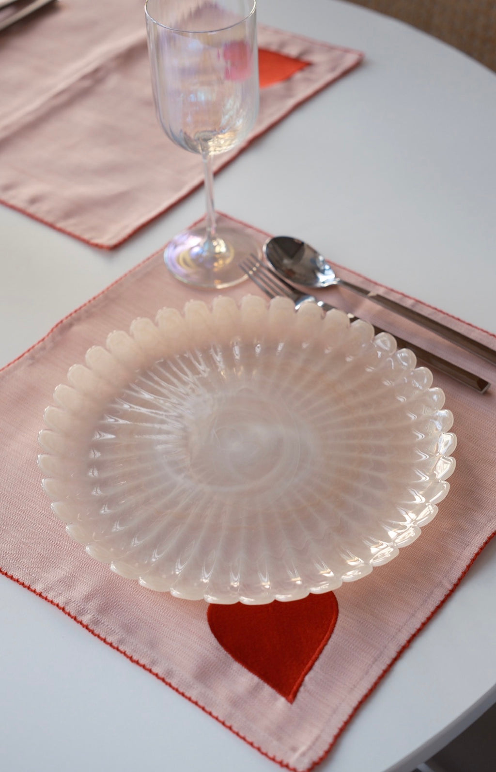 krem papatya servis tabağı 28 cm  6 adet