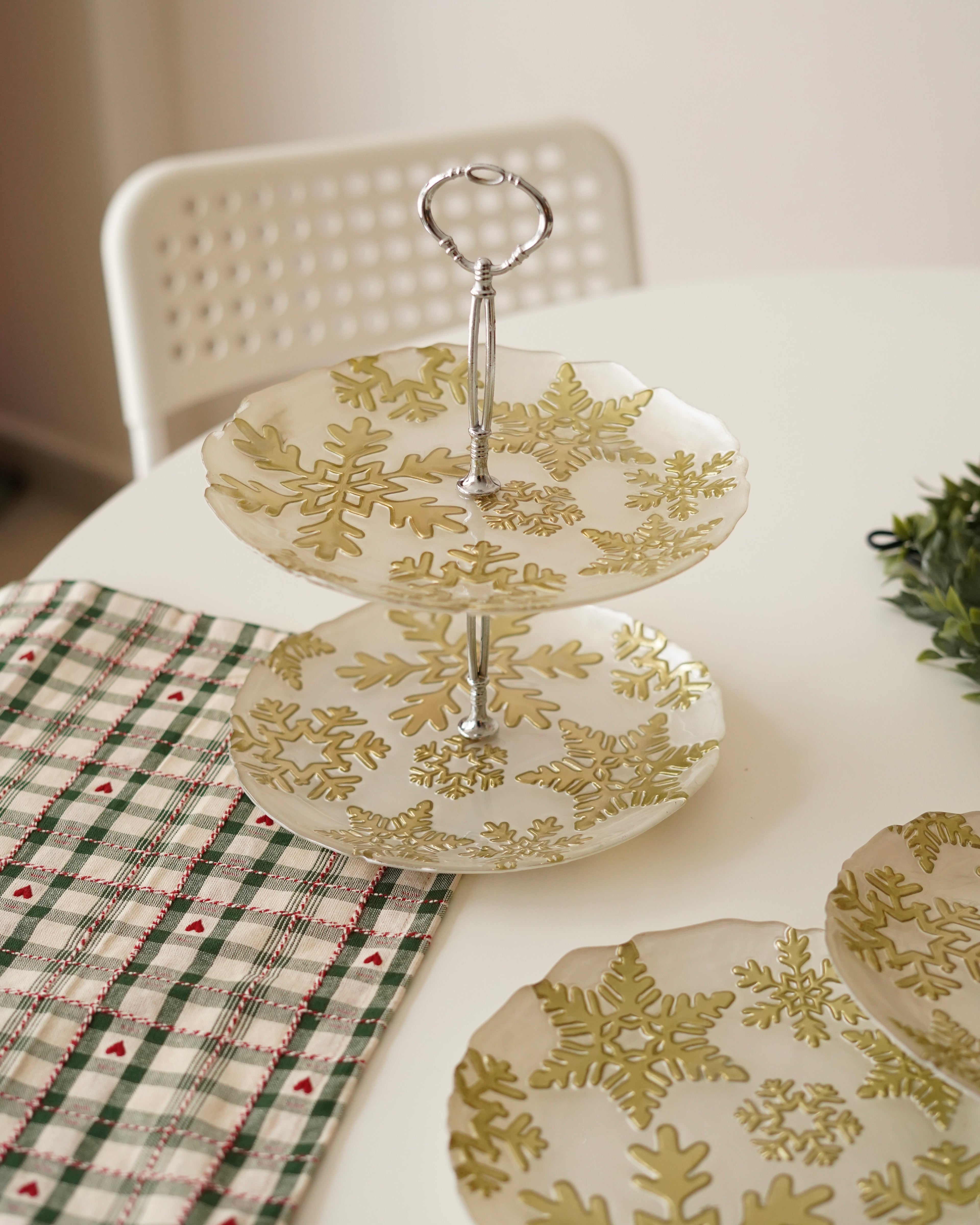 Yılbaşı temalı 2 katlı sunumluk