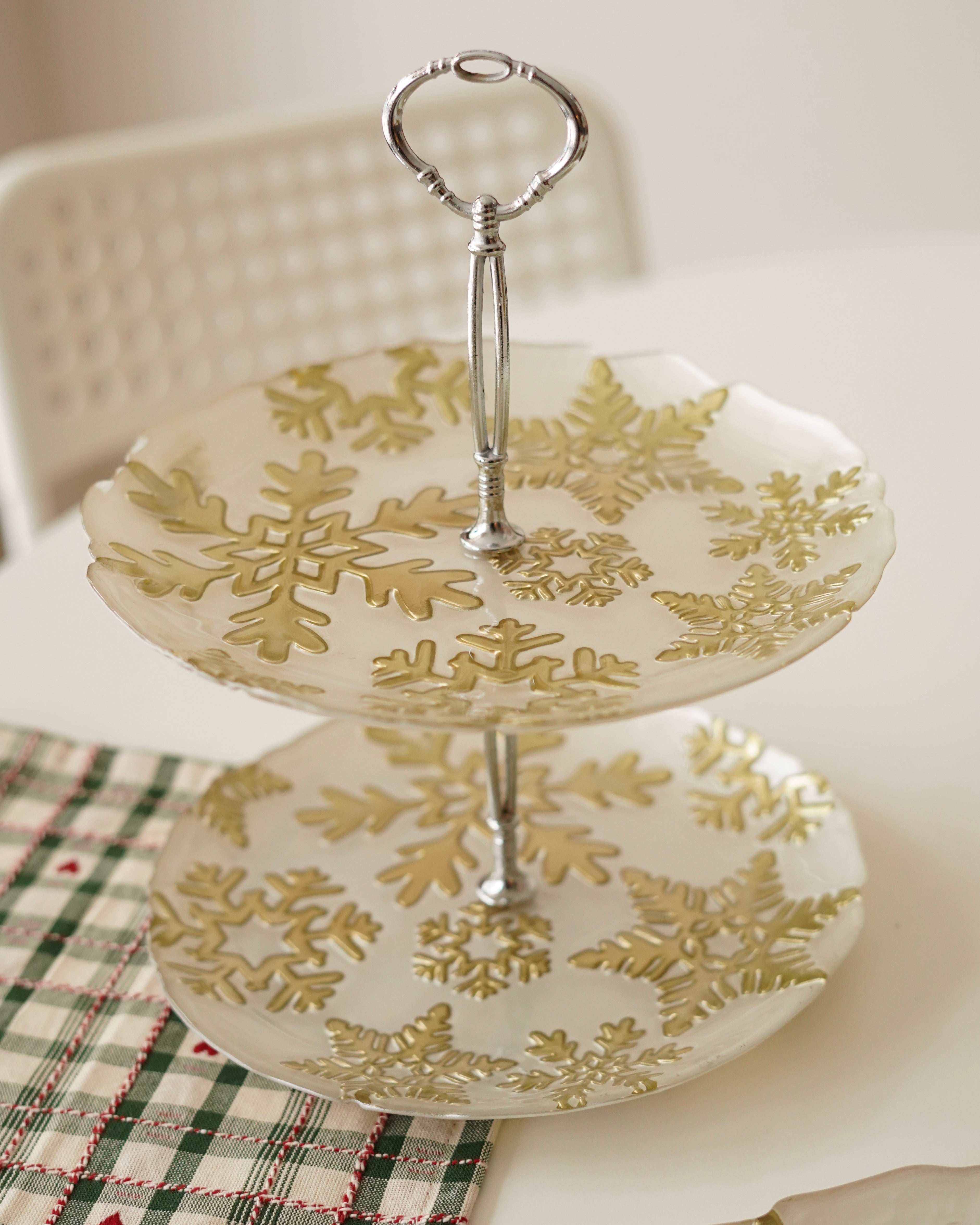 Yılbaşı temalı 2 katlı sunumluk